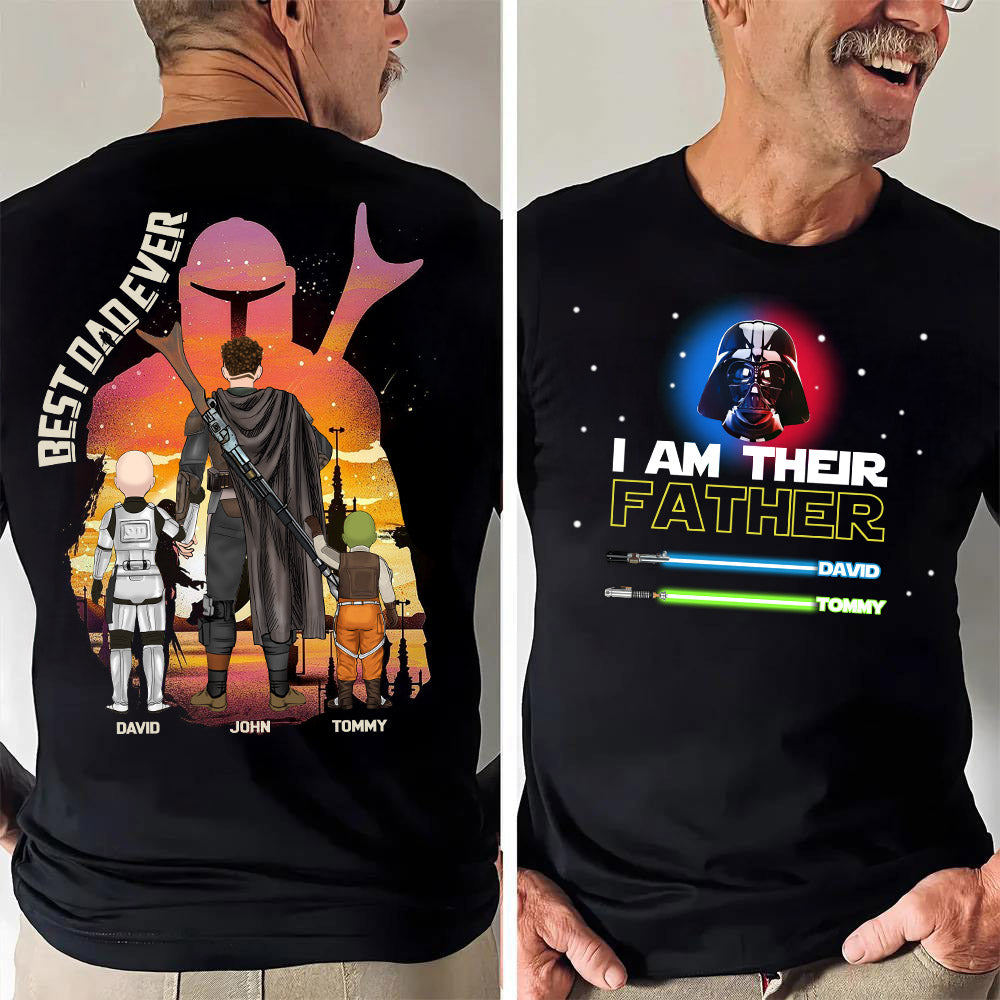 Best Dad Ever - The Dadalorian Personalized Shirt Gift For Dad - Custom Father's Day Gift 2025 Pt99