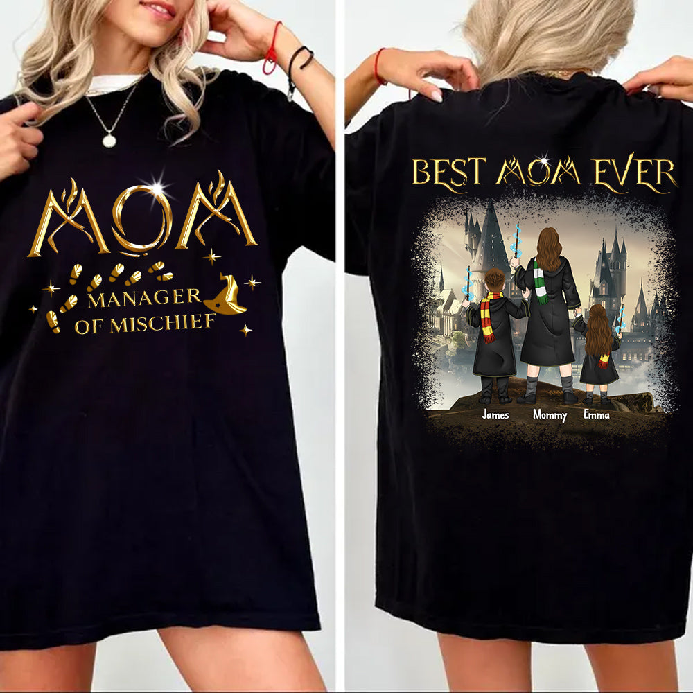 Custom Mom Manager Of Mischief Magical Mom Shirt - N3005 VH01