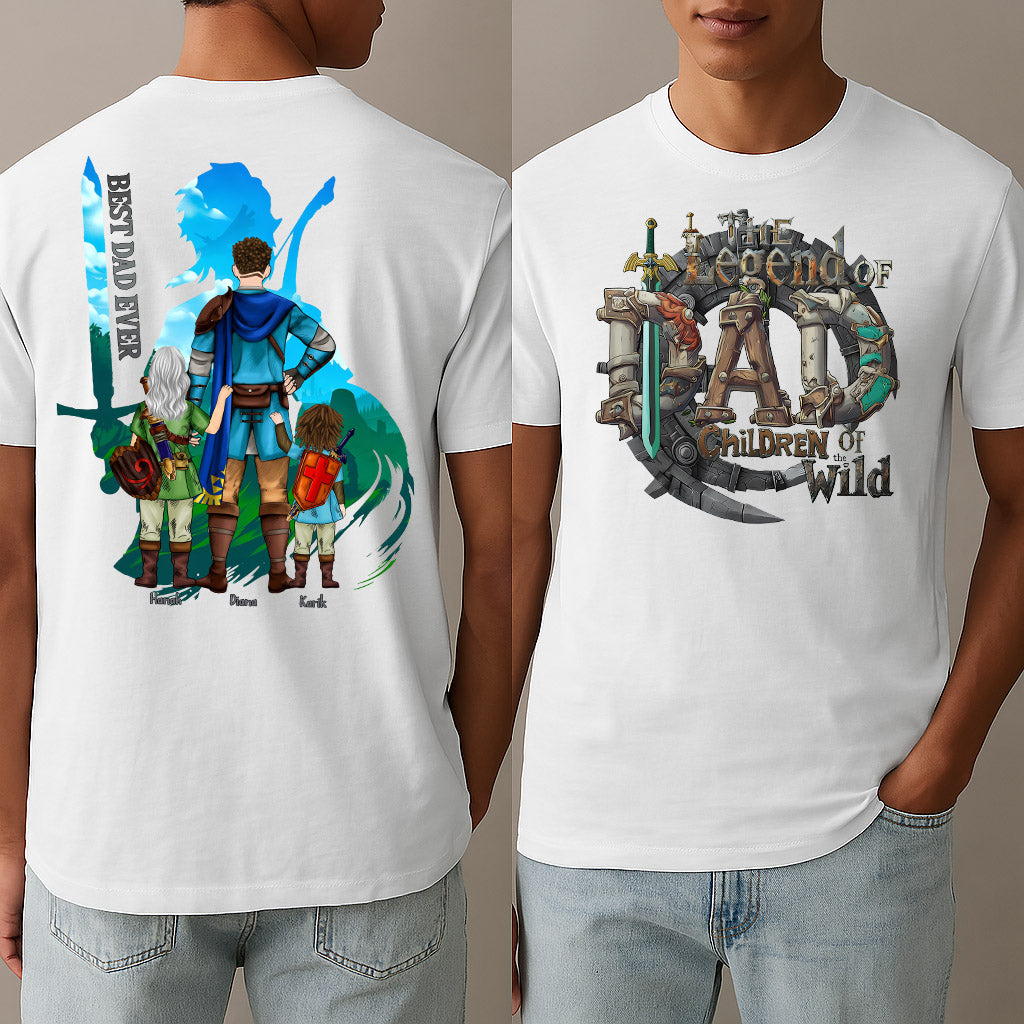 The Legend Of Dad Children Of the Wild - Personalized Shirt For Father's Day NA04 Pt99