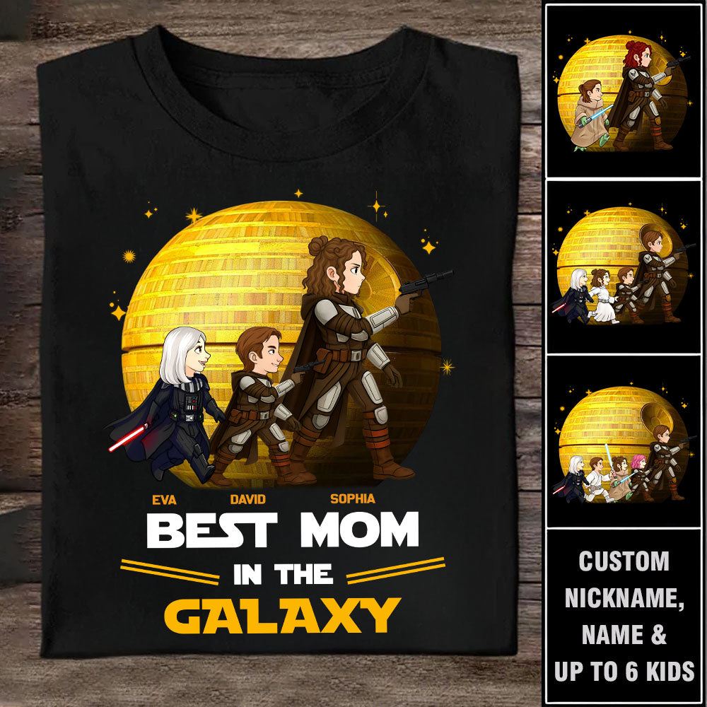 Best Mom In The Galaxy,  Personalized Shirt Gift For Mom A2110 Pt99