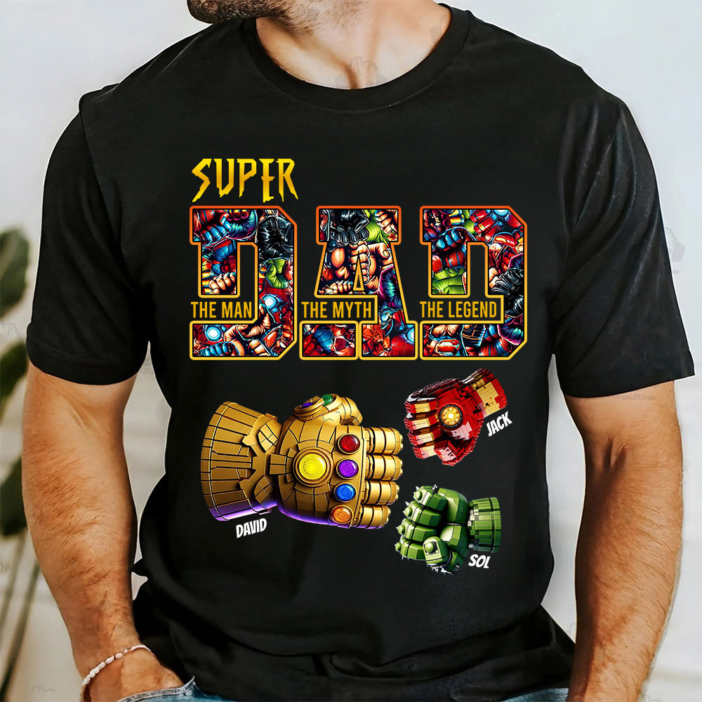 Super Dad The Man The Myth The Legend - Personalized Shirt Father's Day Tu20