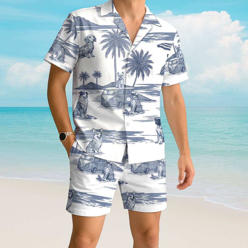 Hawaiian Shirt For Dog Lovers - Custom Dog Breeds NA04 Pt99