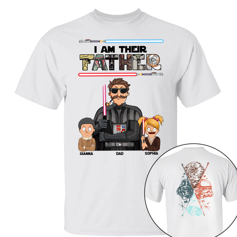 I Am Their Father - Personalized Two Sided Print Shirt For Dad Vr2