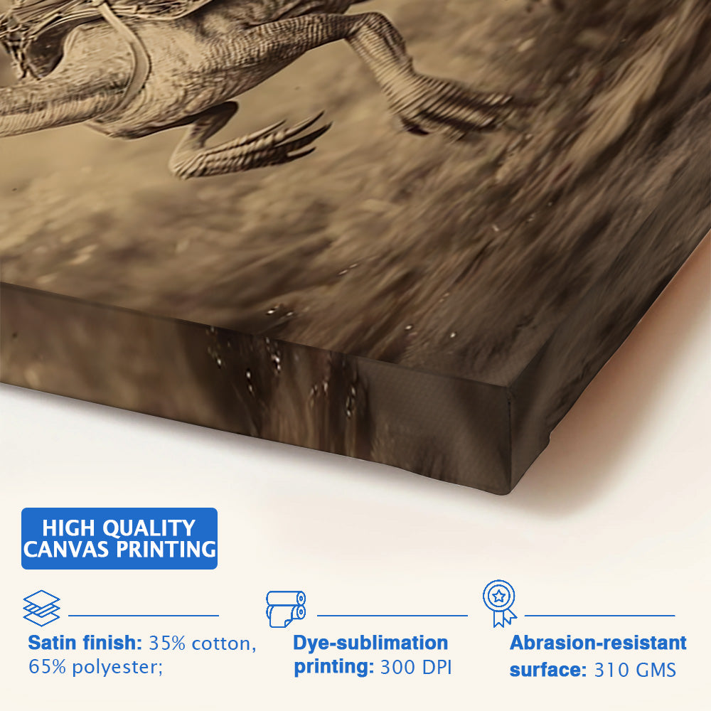 Ride a Dinosaur Like a Cowboy – Custom Face Vintage Poster