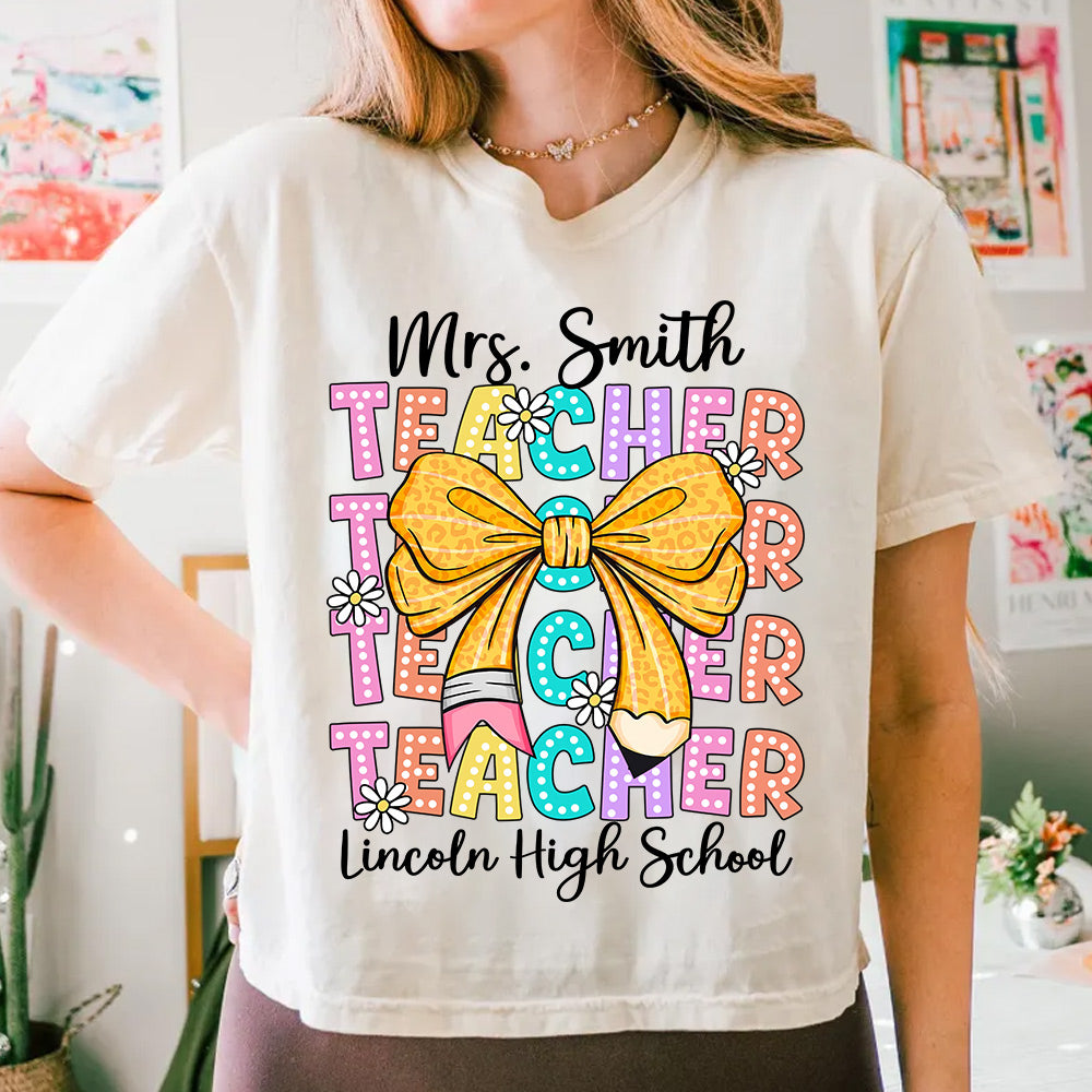 Teacher Back To School Shirt -  Personalized Gift for Teachers Do98