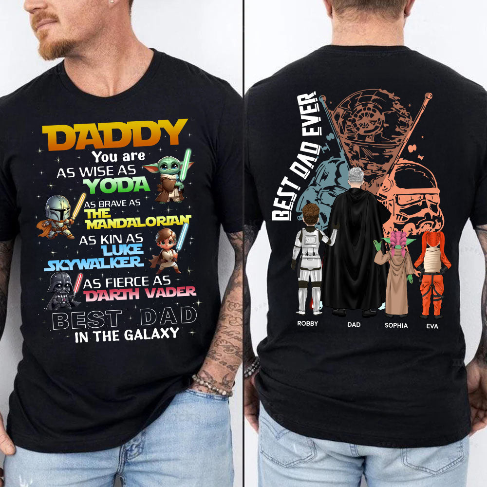 Best Dad In The Galaxy Personalized Shirt Gift For Dad Pt99