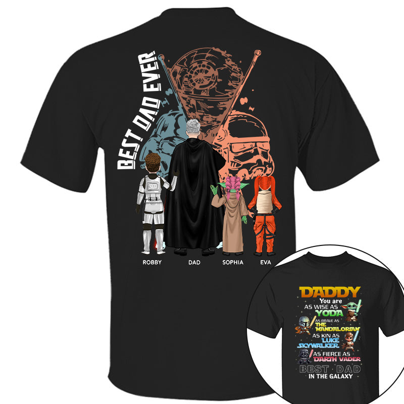 Best Dad In The Galaxy Personalized Shirt Gift For Dad Pt99