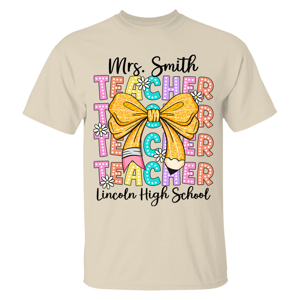 Teacher Back To School Shirt -  Personalized Gift for Teachers Do98