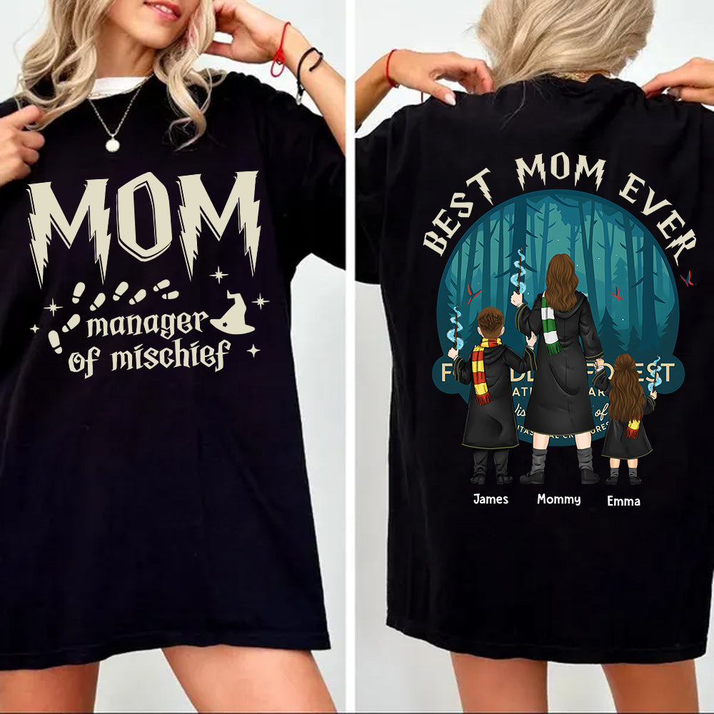 Custom Mom Manage Of Mischief Magical Mom Shirt - N3005 VH01