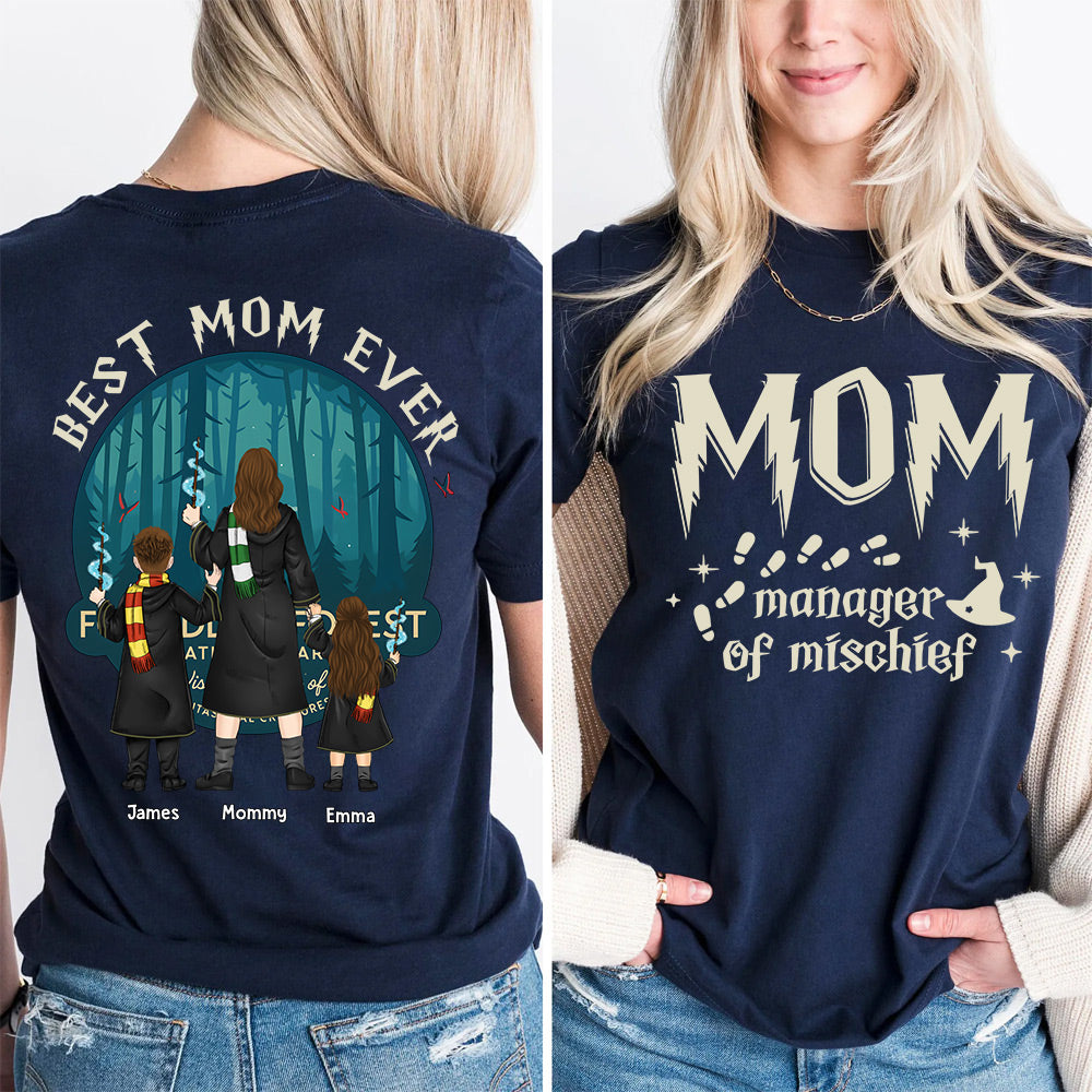 Custom Mom Manage Of Mischief Magical Mom Shirt - N3005 VH01