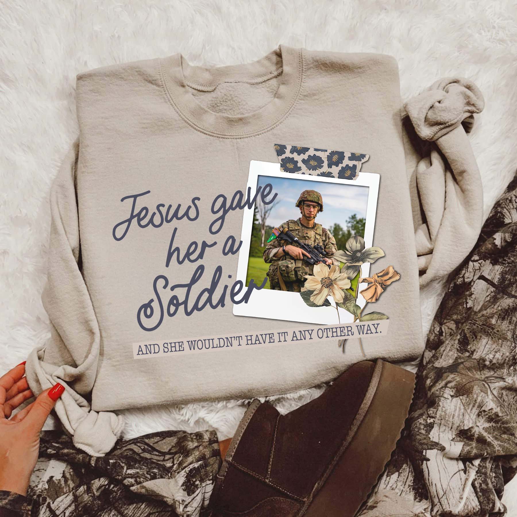 Jesus Gave Her - Custom Upload Photo Shirt pt99