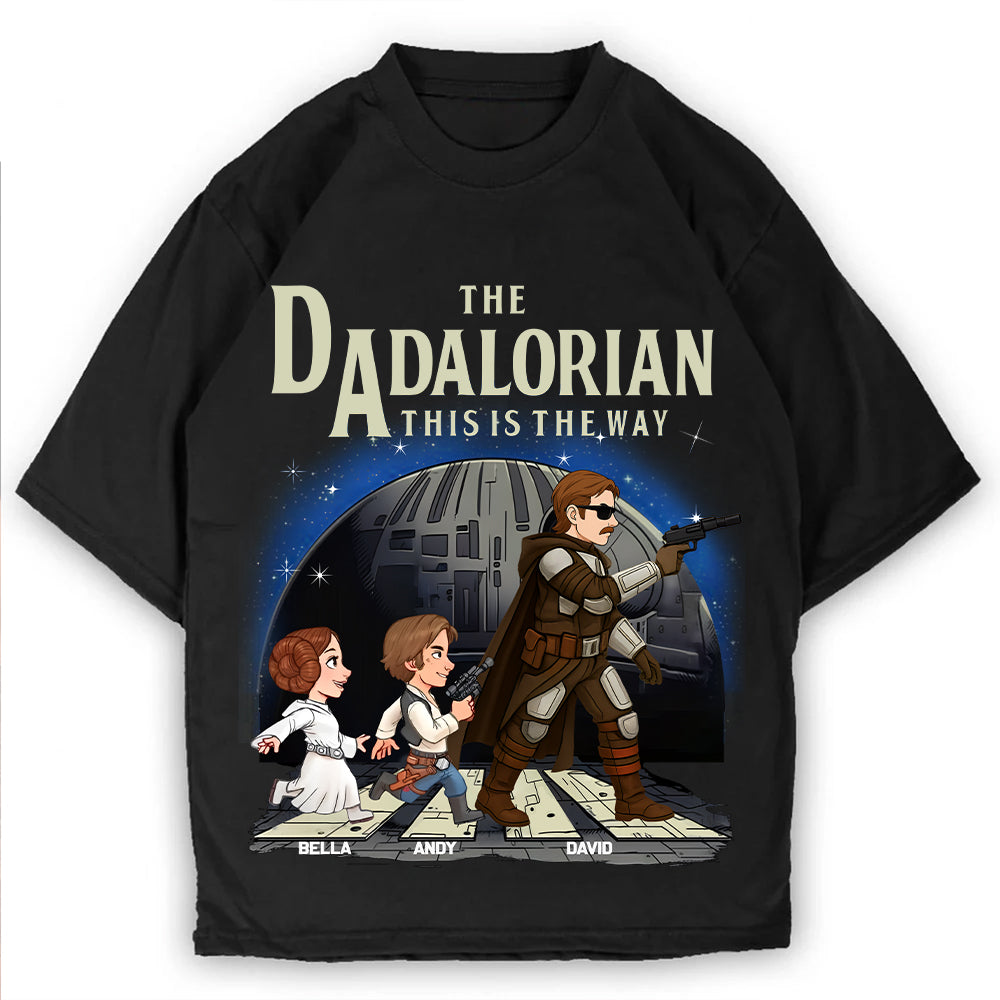 The Dadalorian This Is The Way, Personalized Shirt For Dad T1807 Hv01