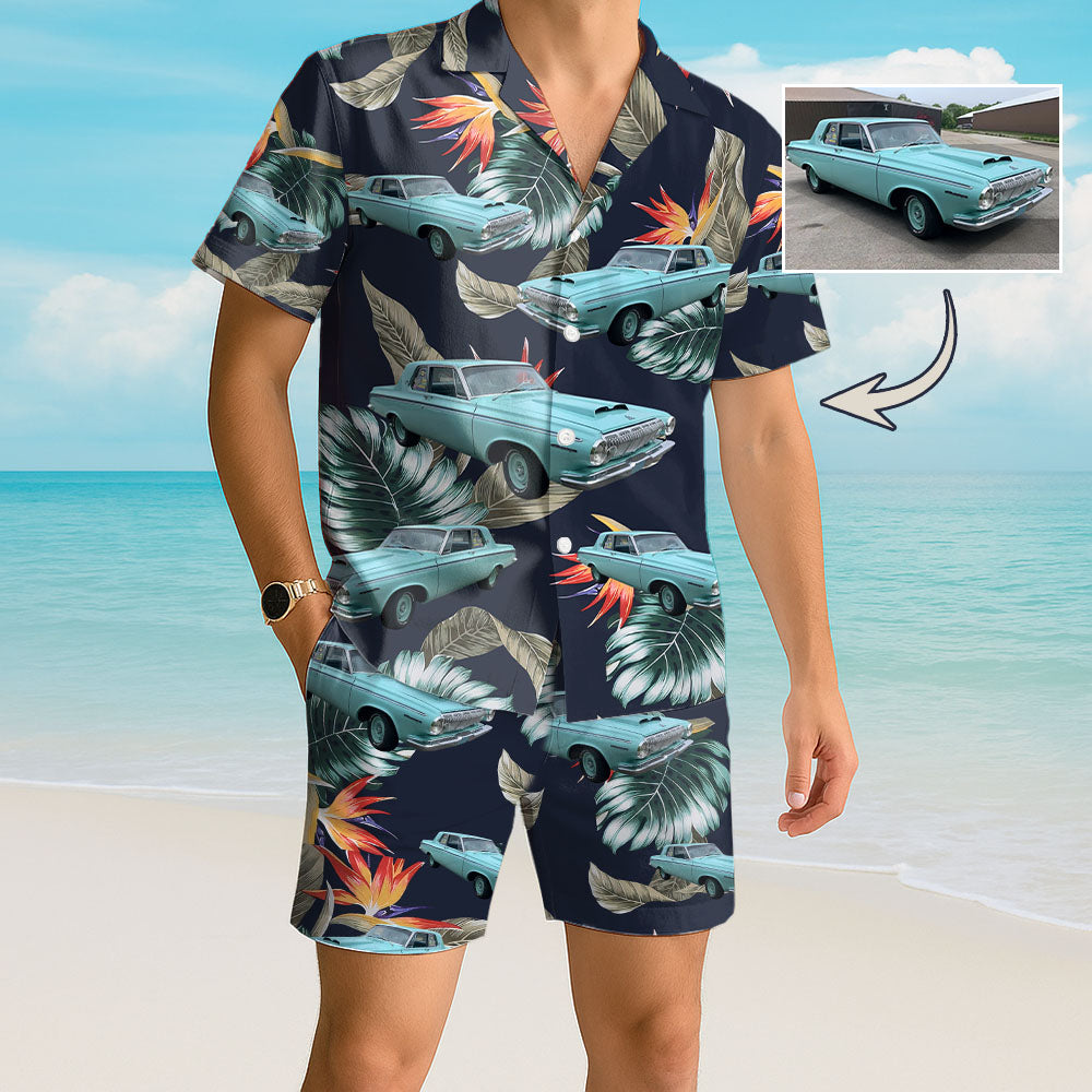 Custom Photo Car Pacific Legend Billy Butcher Hawaiian Shirt Tropical Island Pt99