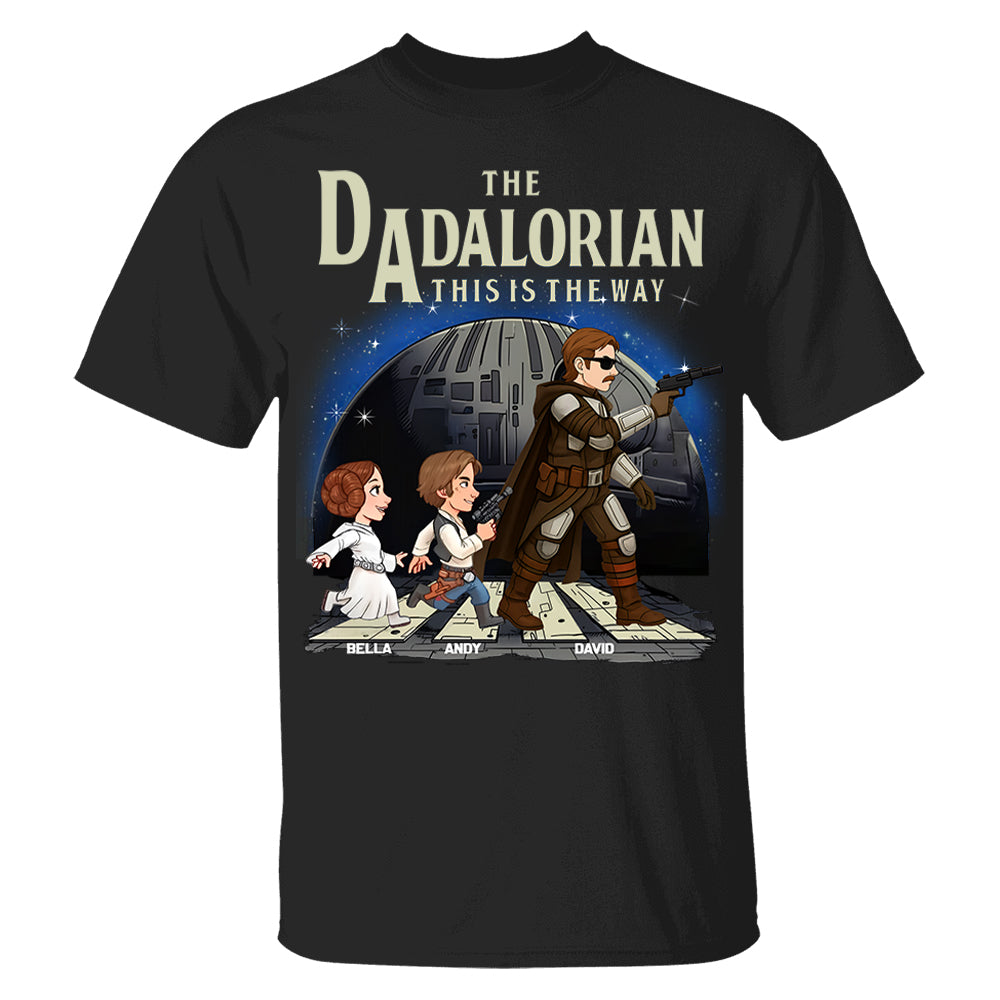 The Dadalorian This Is The Way, Personalized Shirt For Dad T1807 Hv01