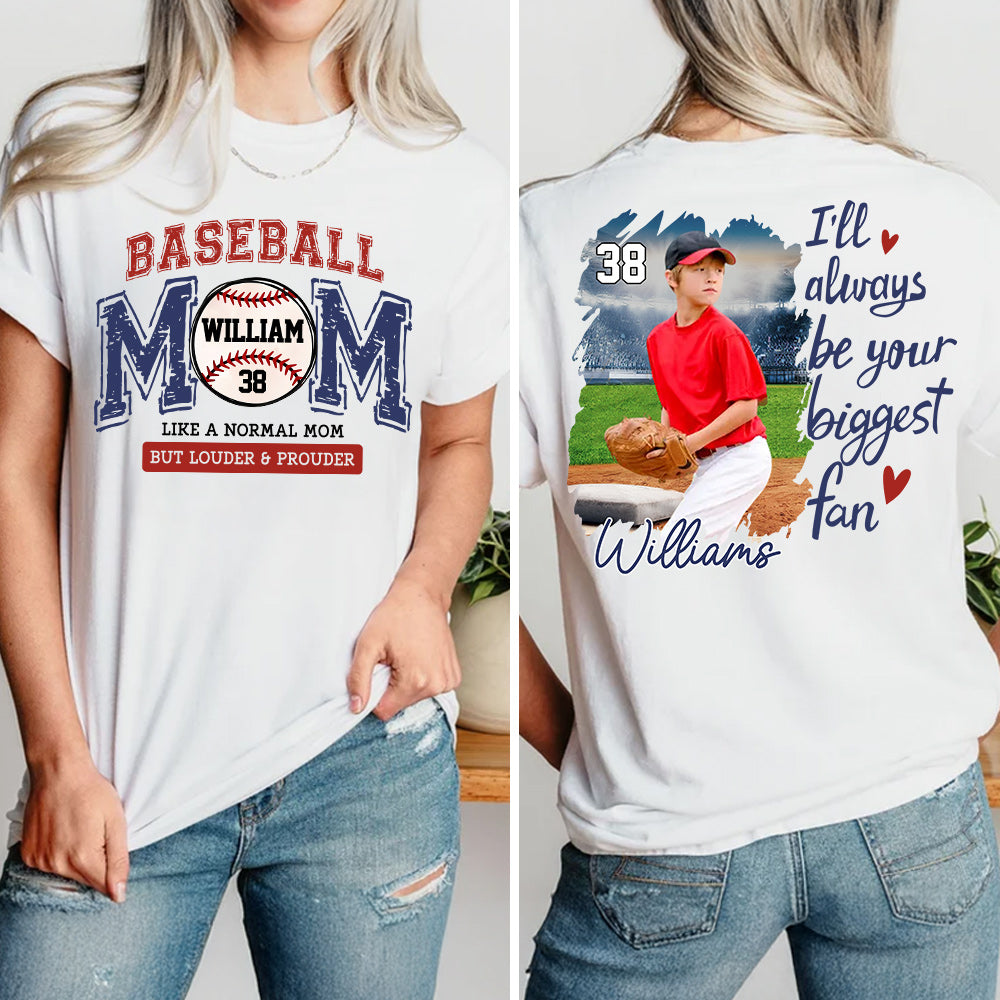 Baseball Mom Loud and Proud, Personalized Shirt Gift For Baseball Lover T1807 Do99