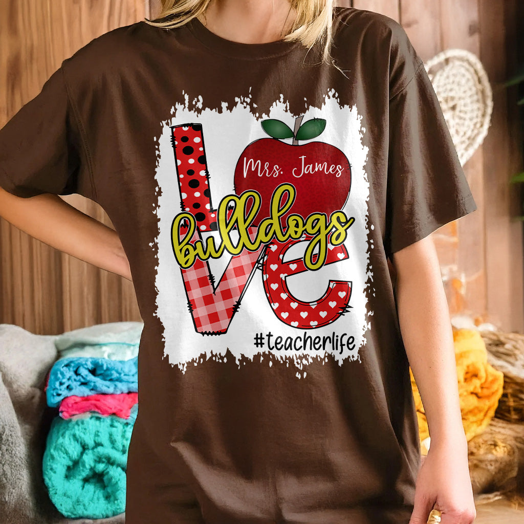 Presonalized Shirt Love Mascot School, Custom Hashtags Shirt, Gifts For Teacher T1807 Tu20