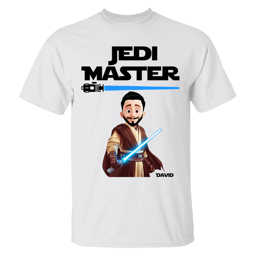 Jedi Master Young Padawan - Personalized Matching Shirts For Dad and Children Nh00