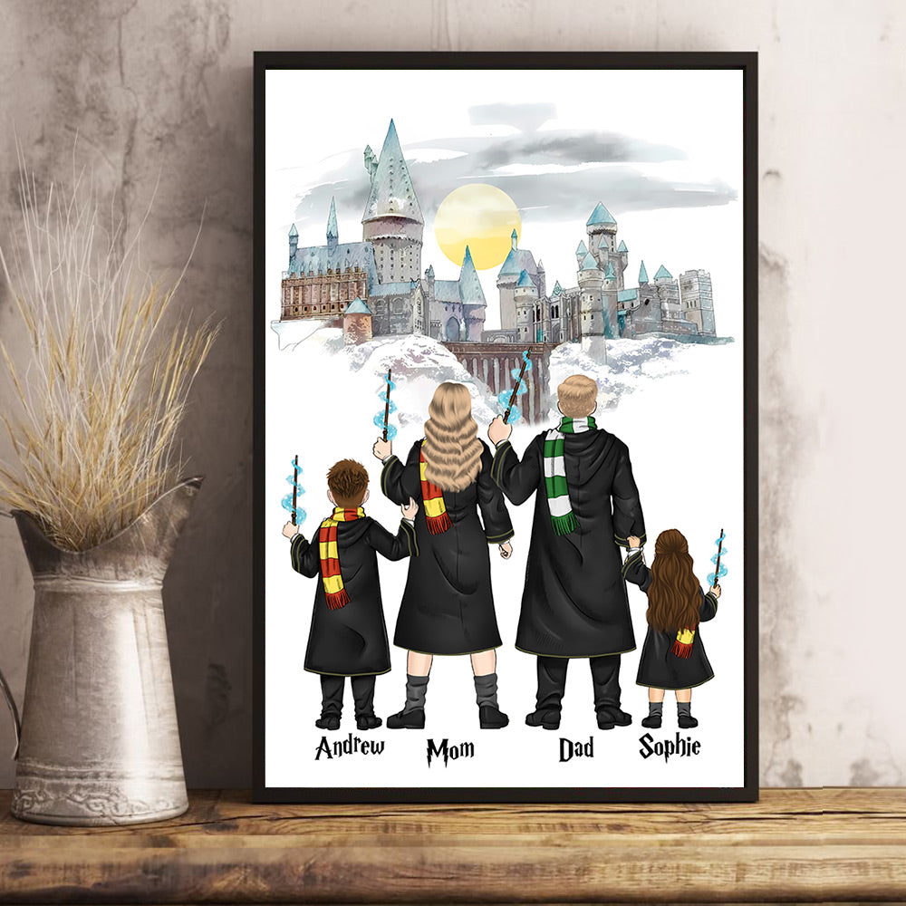 Personalized Wizard School Gift for Family - Personalized Poster Canvas DO98