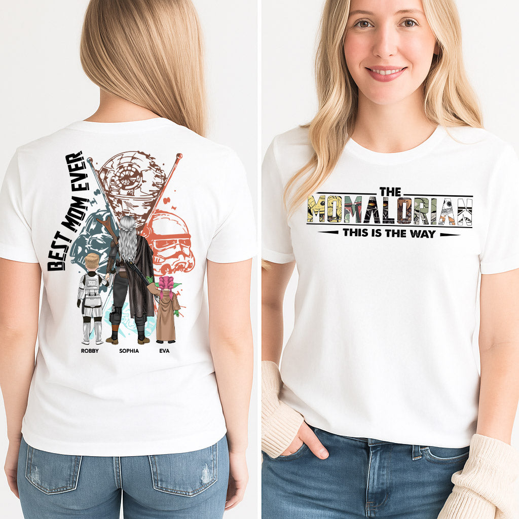 Best Mom Ever - The Momalorian Personalized Shirt Gift For Mom - Custom Mother's Day Gift 2025 vr2 Pt99