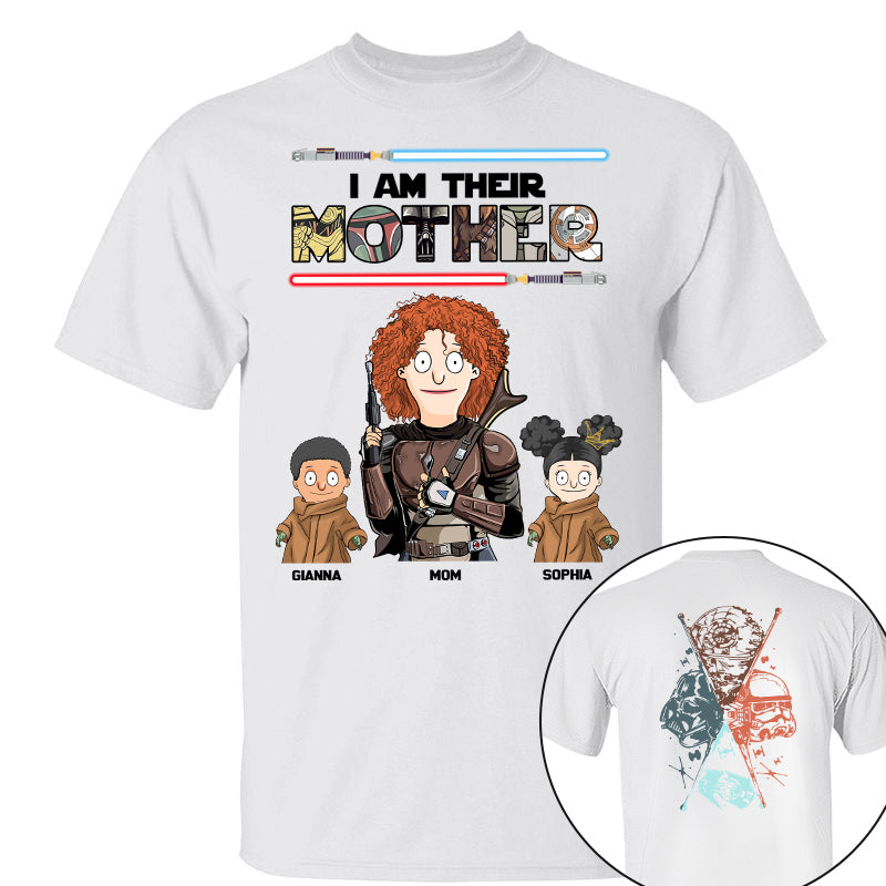 I Am Their Mother - Personalized Two Sided Print Shirt For Mom Vr2