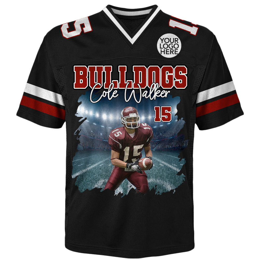 I Will Always Be Your Biggest Fan, Custom Photo Football Game Day Football Jersey, Personalized Gift For Football Player T1807 Do99