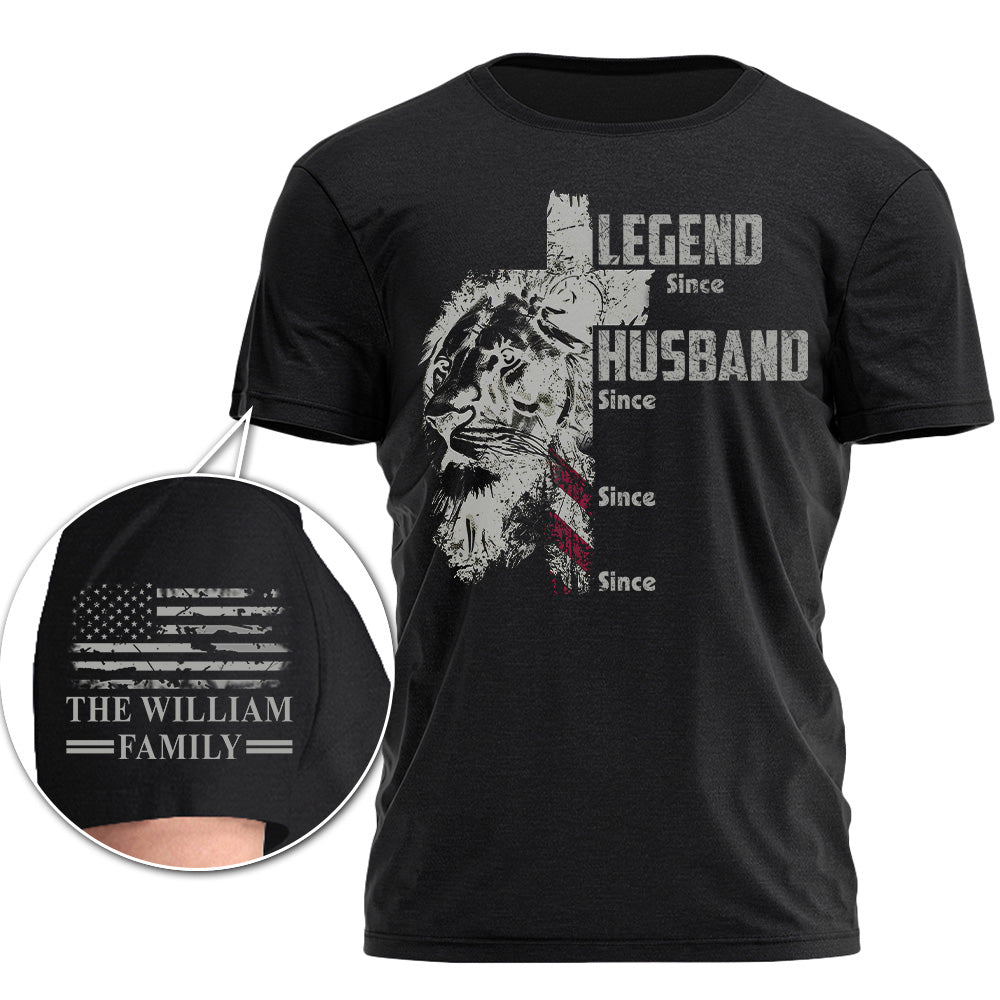 Legend, Husband, Dad, Papa, Personalized Shirt Gift For Dad, Custom Father's Day Gift T1807 Pt99