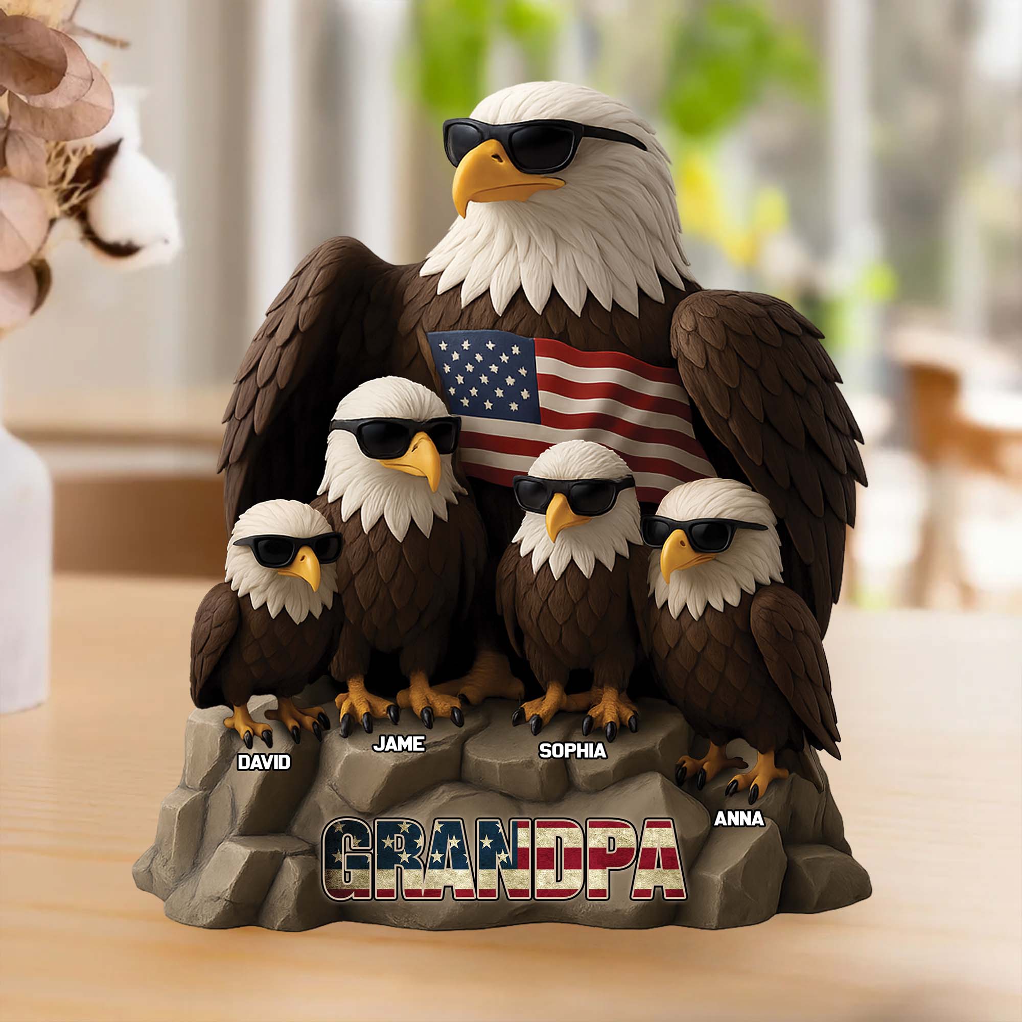 Be Cool And Spead Your Wings - Family Personalized Custom Acrylic Plaque Custom Shape - Father's Day, Gift For Dad, Grandpa Pt99