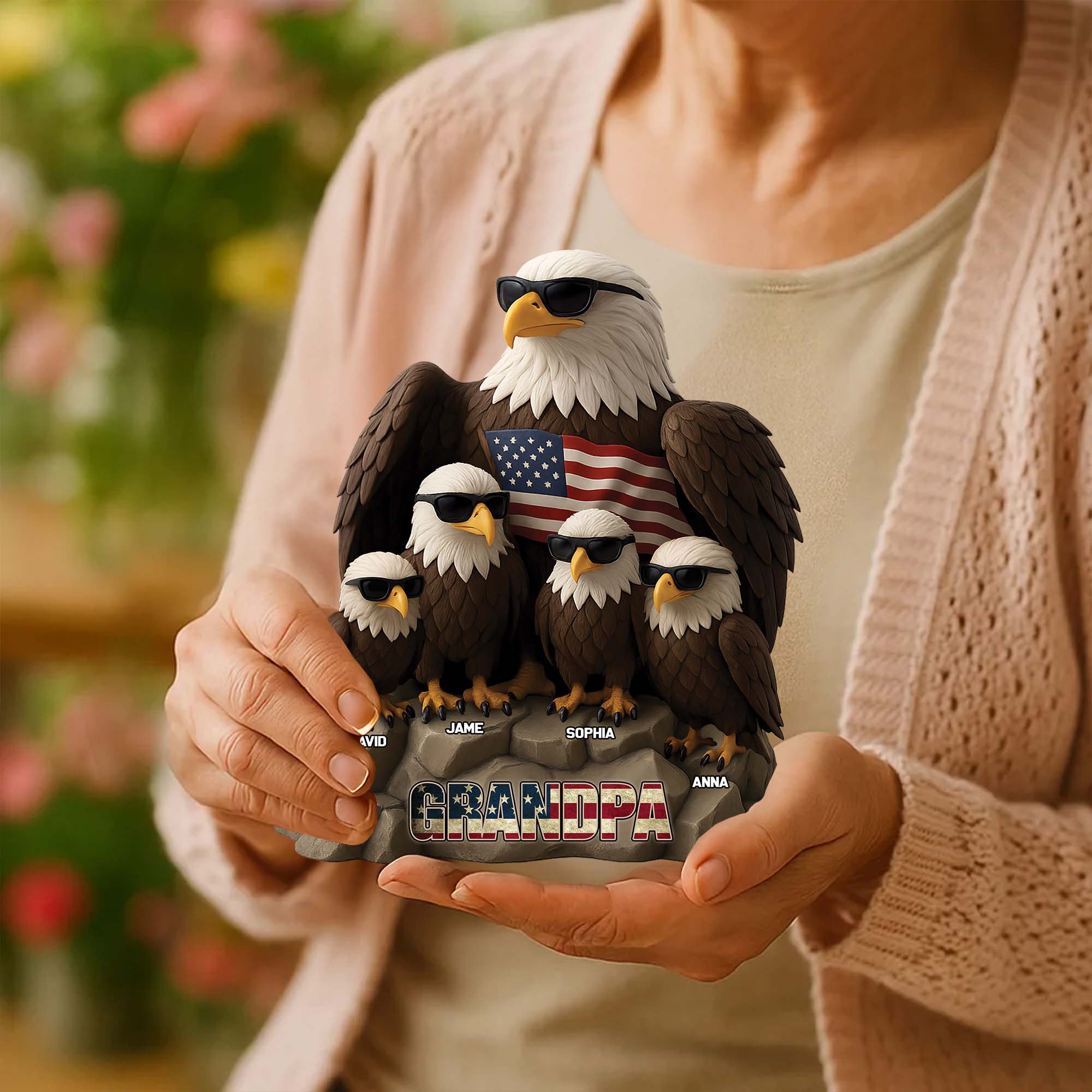 Be Cool And Spead Your Wings - Family Personalized Custom Acrylic Plaque Custom Shape - Father's Day, Gift For Dad, Grandpa Pt99