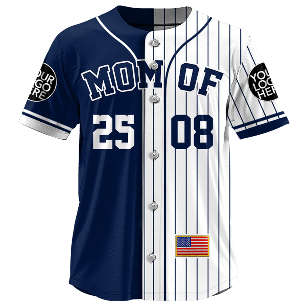 I'll Be Your Biggest Fan, Custom 2 Colors Personalization Split Baseball Jersey, Custom Photo Baseball Jersey, Gift For Baseball Lover Vr2 A2110 Hv01