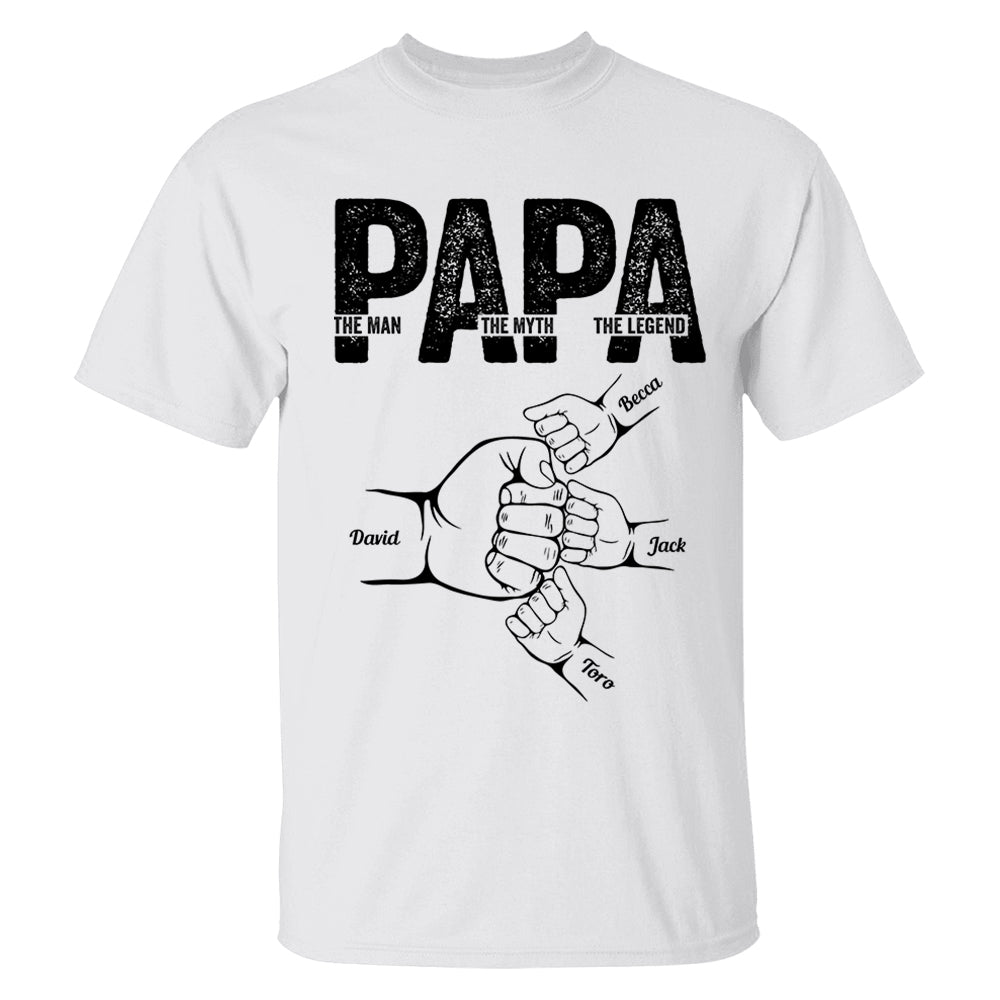 Dad The Man The Myth The Legend - Personalized Shirt Father's Day Tu20