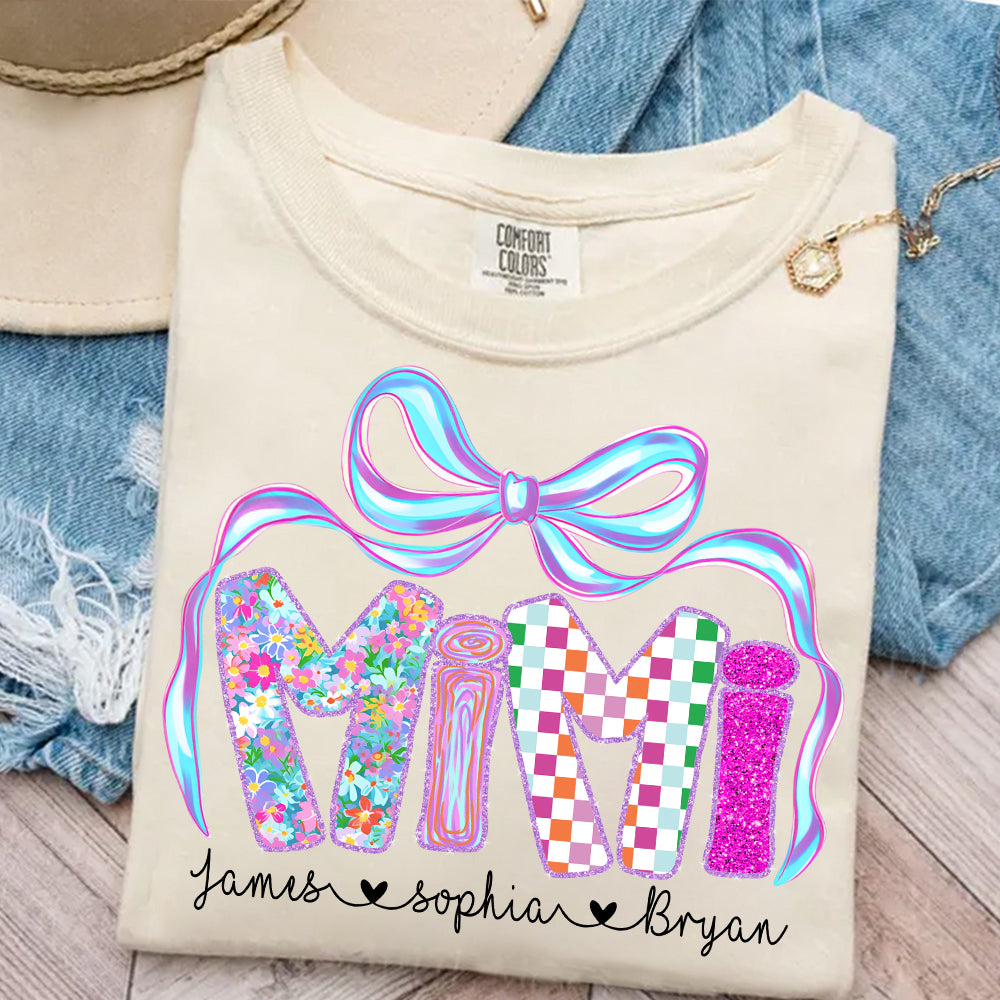 MiMi Floral, Custom Nickname & Kid Floral Shirt For Mother's Day T1807