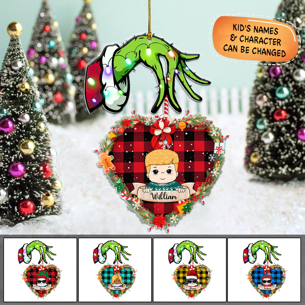 Kid Custom Shape Acrylic Ornament, Made By Acrylic And One Side Print