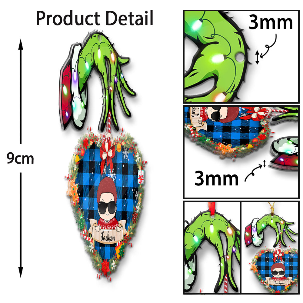 Kid Custom Shape Acrylic Ornament, Made By Acrylic And One Side Print