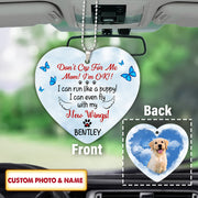 Don't Cry For Me, Personalized Car Ornament, Custom Photo & Name, Acrylic Ornament Two Sides Print