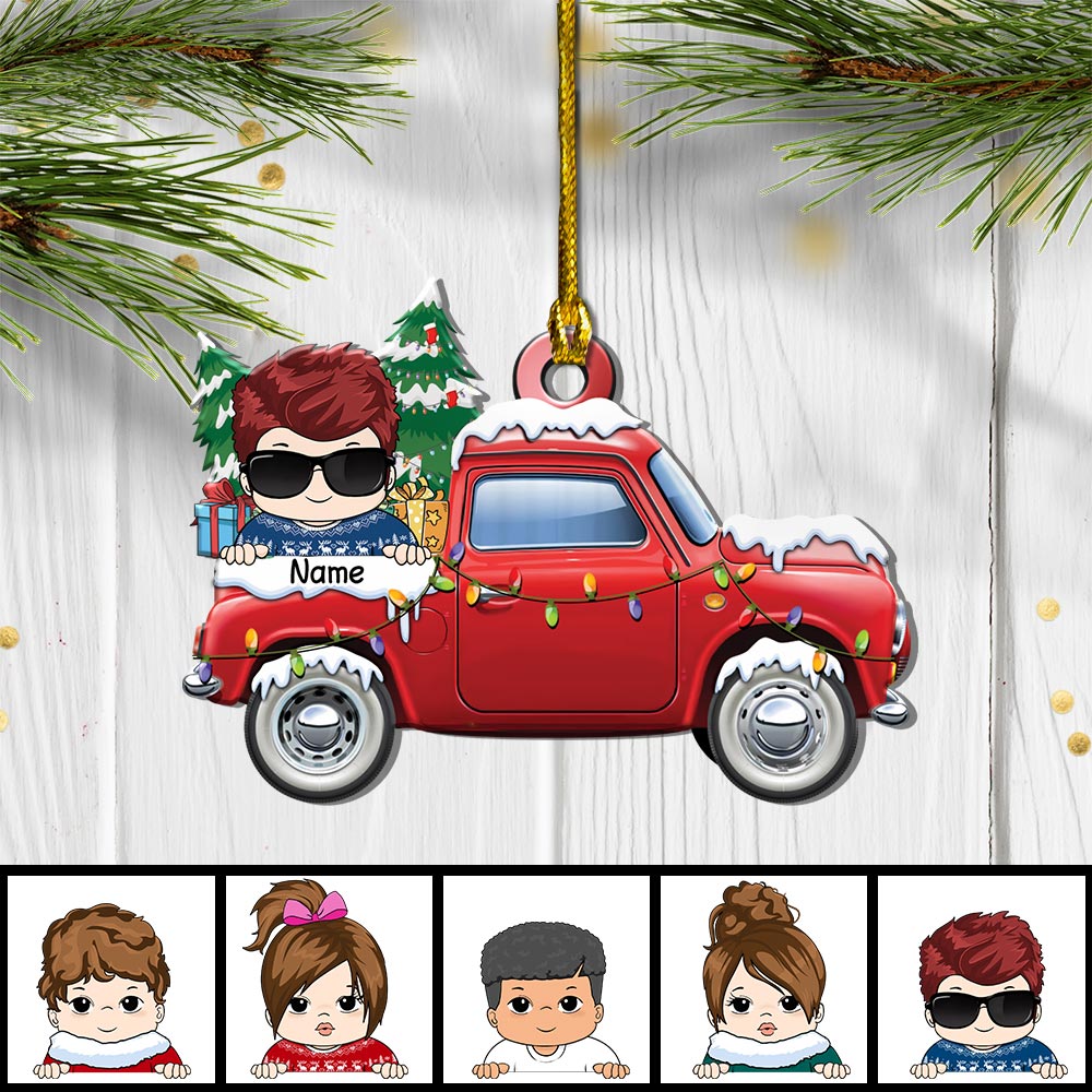 Loads Of Love, Personalized Christmas Shaped Kids Ornament TRHN