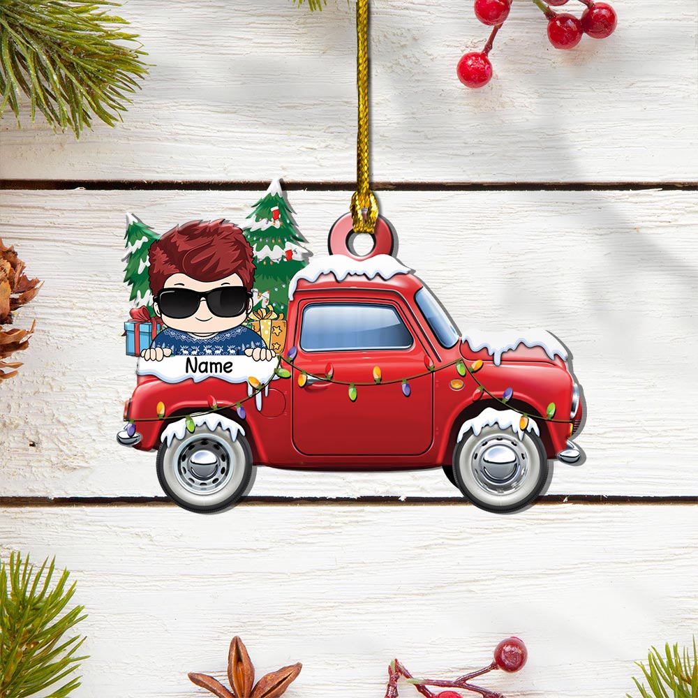 Loads Of Love, Personalized Christmas Shaped Kids Ornament TRHN