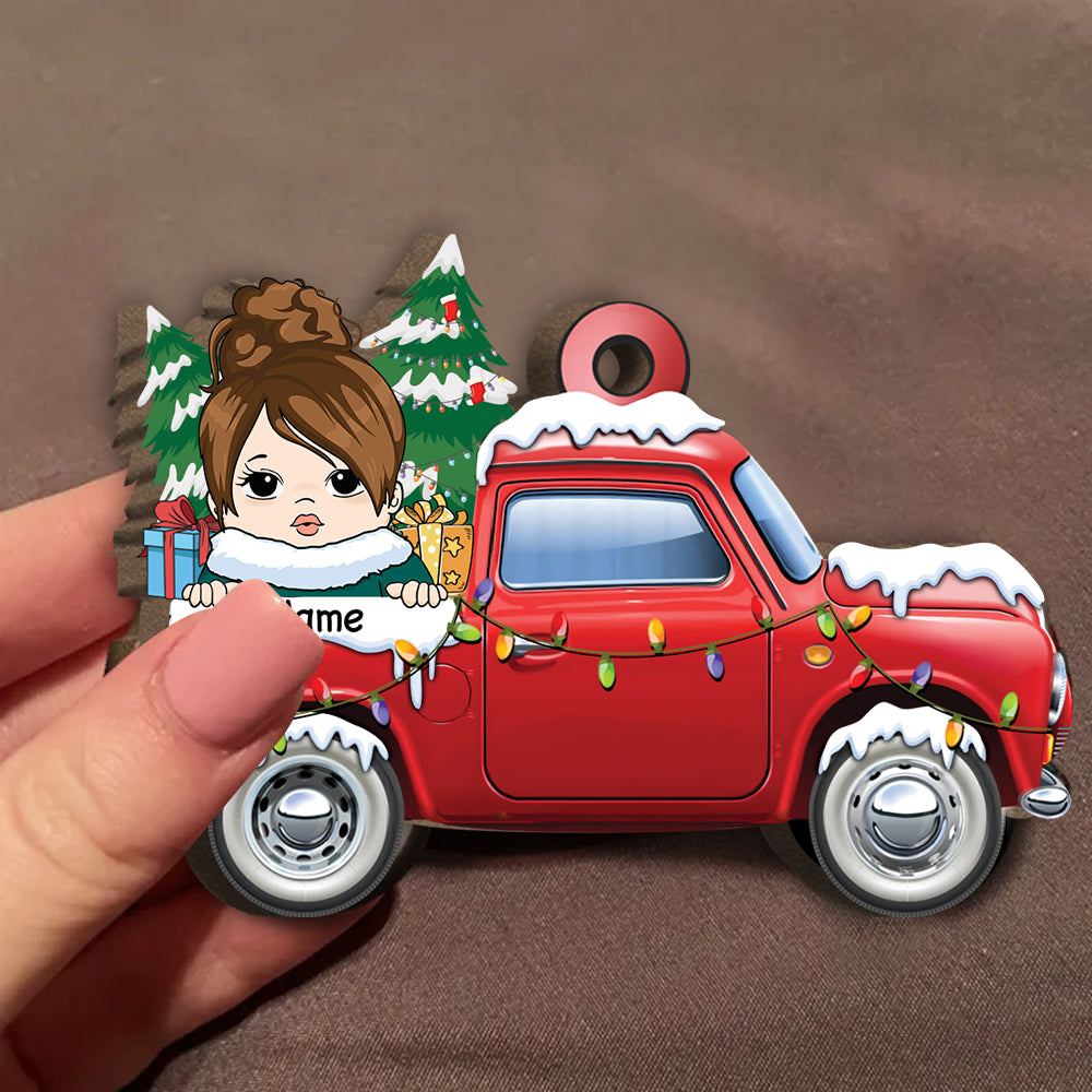 Loads Of Love, Personalized Christmas Shaped Kids Ornament TRHN