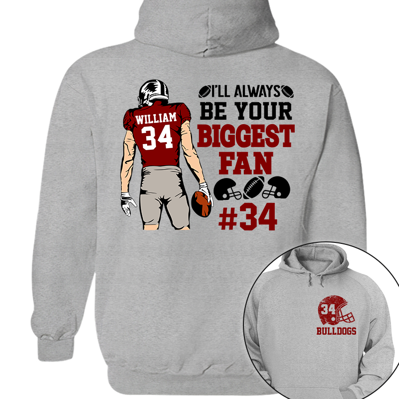 I'll Always Be Your Biggest Fan Personalized Cheer Football Shirt Ph99 Tu20
