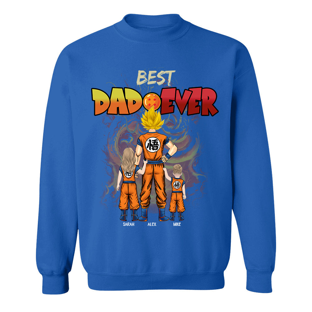 Personalized Best Dad Ever Shirt - Dragon Dad Custom Shirt Gift For Dad