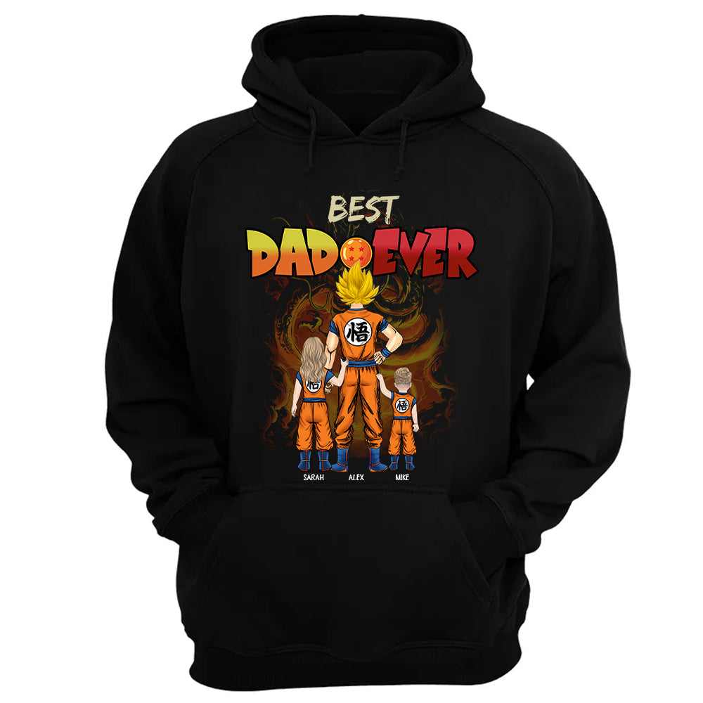 Personalized Best Dad Ever Shirt - Dragon Dad Custom Shirt Gift For Dad