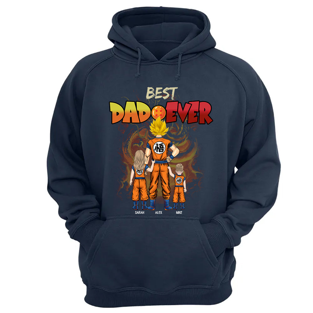 Personalized Best Dad Ever Shirt - Dragon Dad Custom Shirt Gift For Dad
