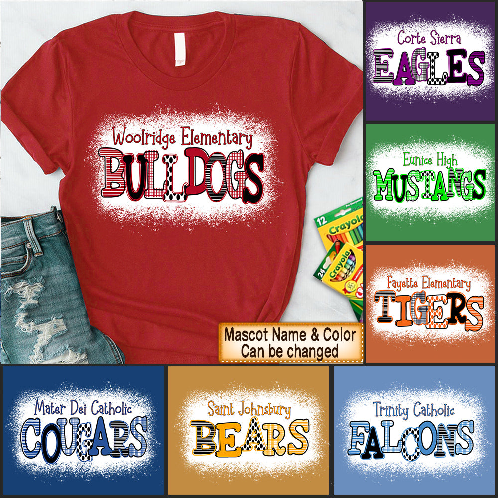 Personalized Shirt Mascot School, Custom School's Name Teacher Life Hk10 Vr2