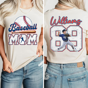 Personalized Baseball Shirt, Baseball Mom, Gift For Baseball Lover Tu24