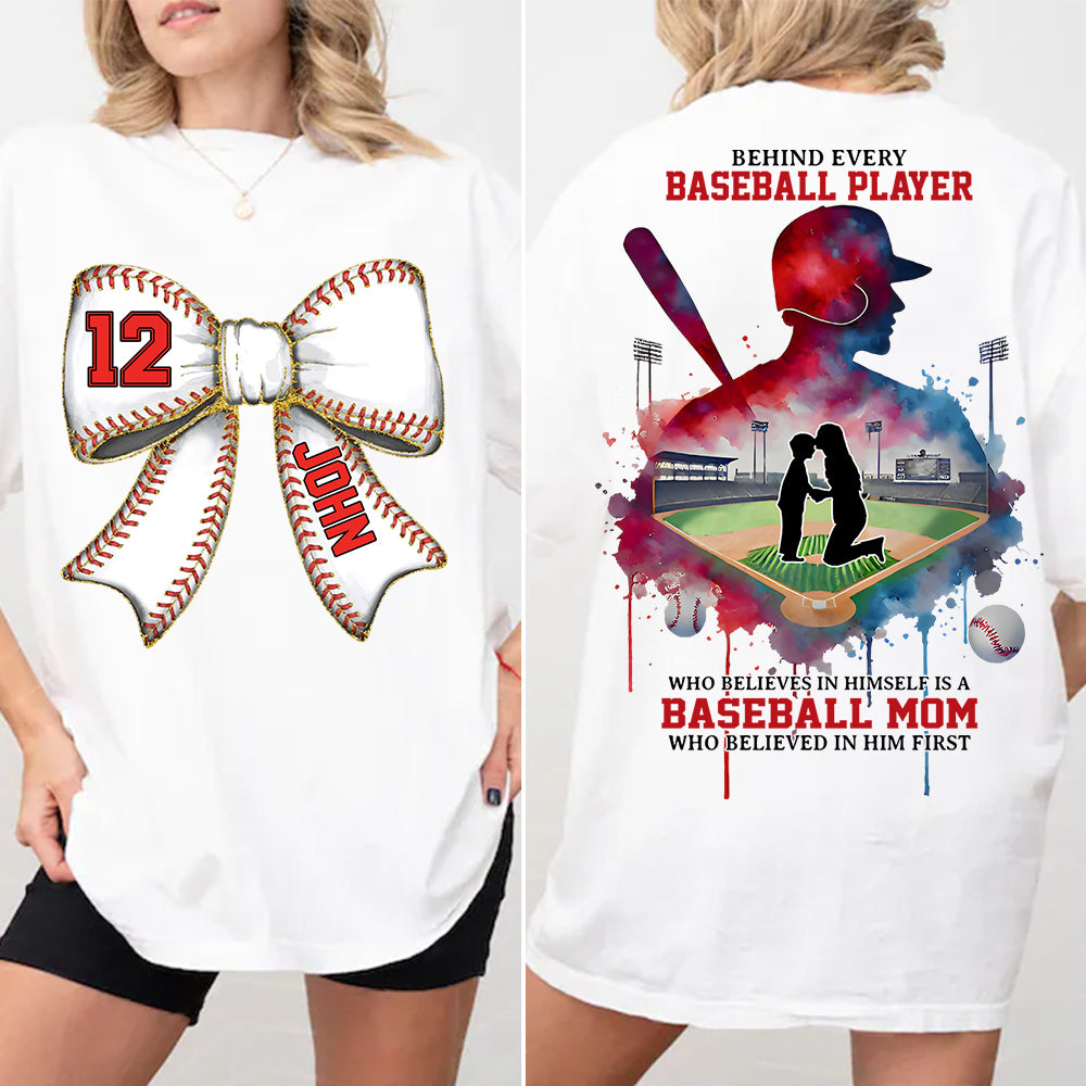 Baseball Mom Shirt, Personalized Baseball Shirt, Gift For Baseball Lover Vr3 A2110 Li29