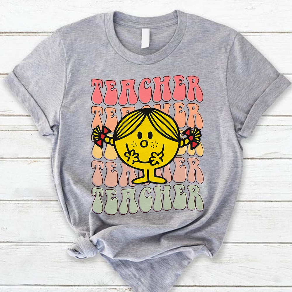 Personalized Shirt Little Miss Teacher Custom Character and Title Shirt For Teacher H2511