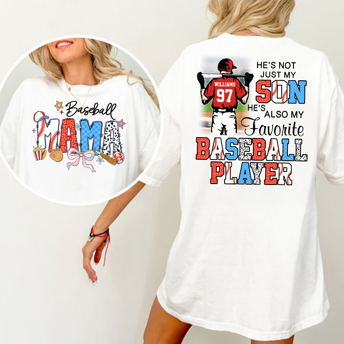 Baseball Mama, Personalized Shirt Gift For Baseball Lover A2110 Pt99