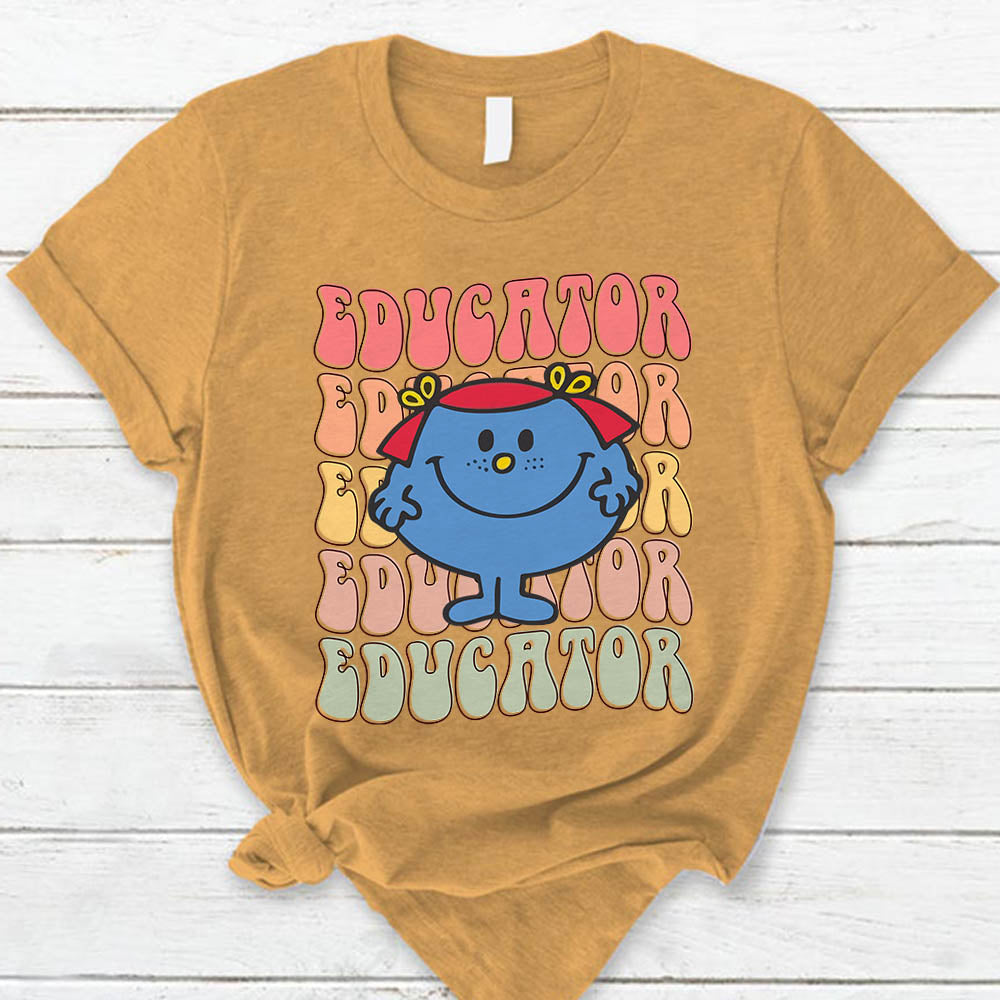 Personalized Shirt Little Miss Teacher Custom Character and Title Shirt For Teacher H2511
