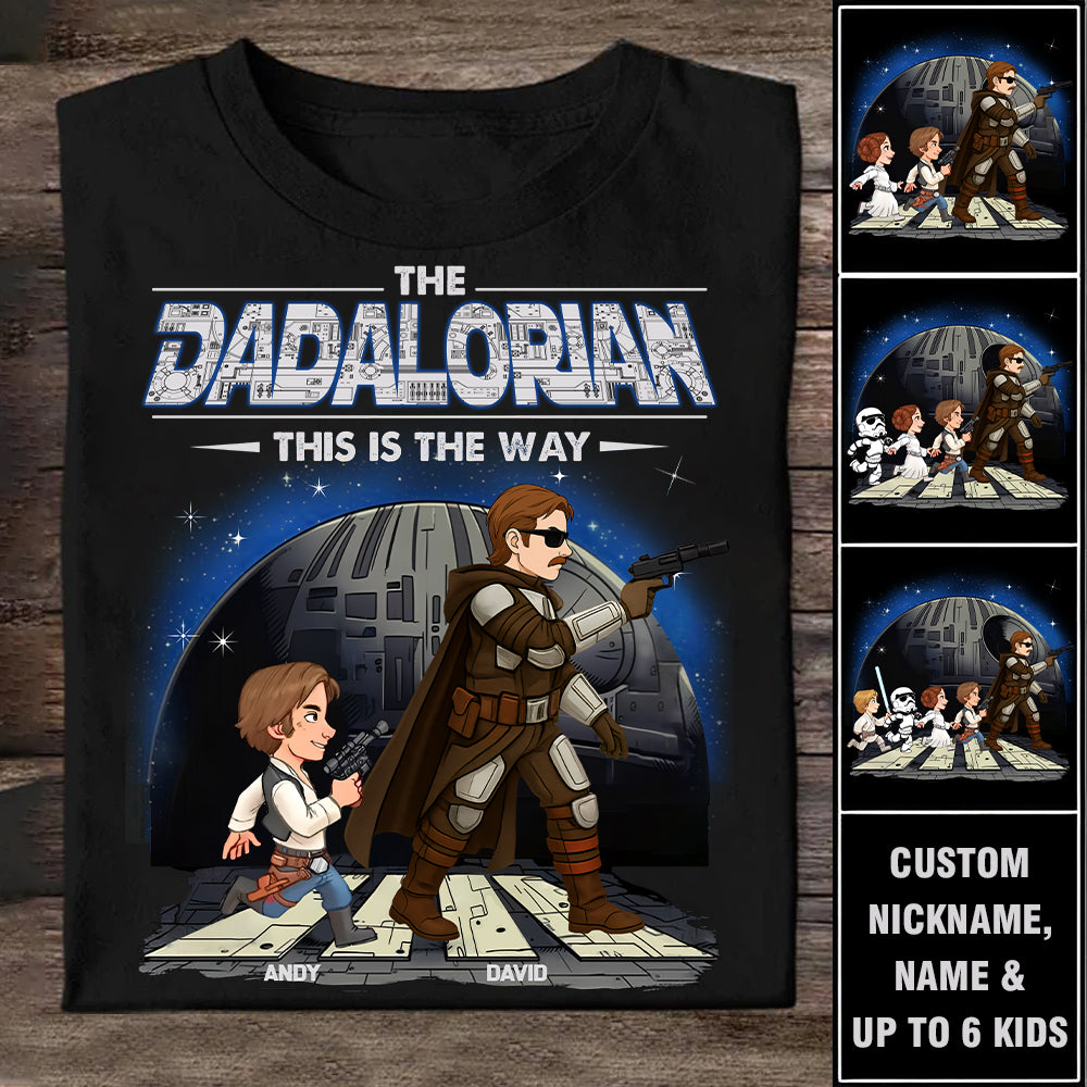 The Dadalorian This Is The Way - Personalized Shirt Gift For Dad Hv01