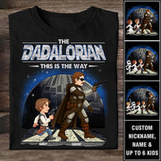 The Dadalorian This Is The Way - Personalized Shirt Gift For Dad Hv01