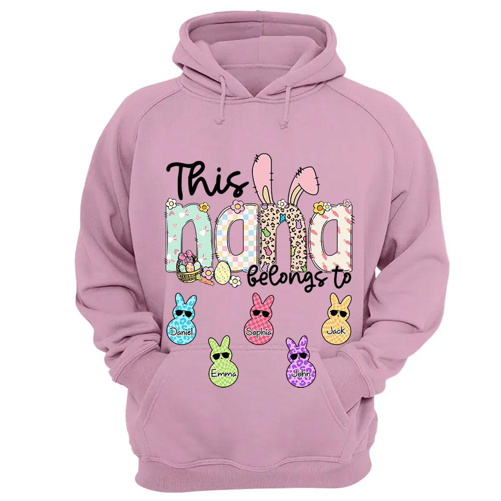 This NaNa belong to, Personalized Grandma Peeps Easter Shirt, Custom Grandma And Kids T1807 VH01